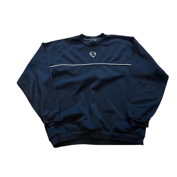 Nike Other - Y2K Nike centre swoosh black sweatshirt XL